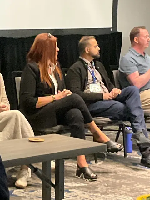 Jennifer leading the AI conversation from a trades-industry panel