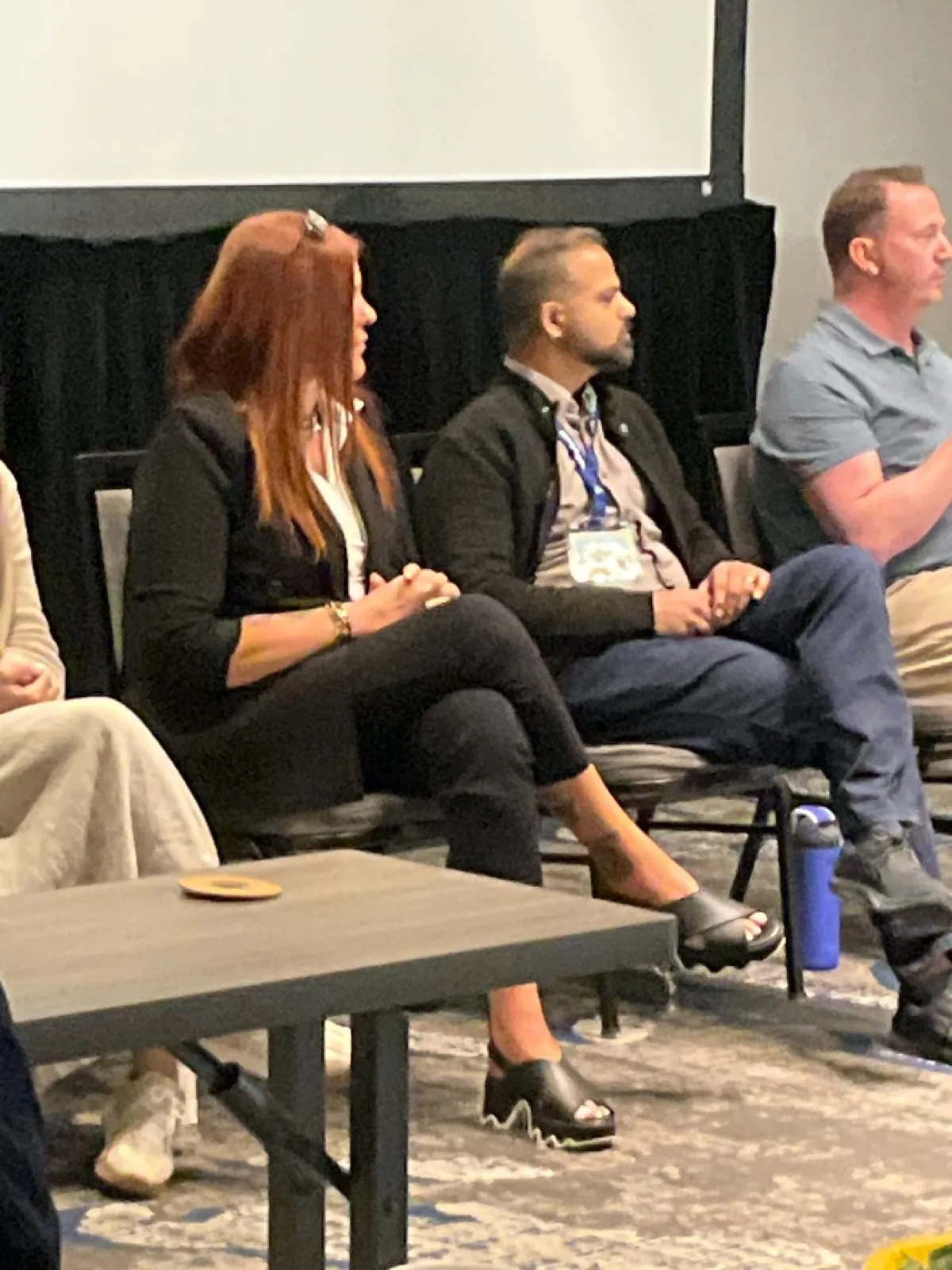 Jennifer Bagley on a seated industry panel